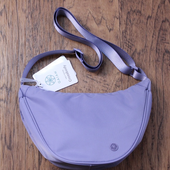 COPY - GAIAM Half Moon Lavender Color Crossbody Bag - Picture 1 of 8